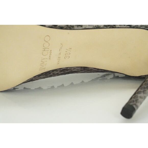 Jimmy Choo Koko Snake Ankle Lace Up Strappy Sandals Size 38.5 NIB Heels $1650 - Picture 9 of 11